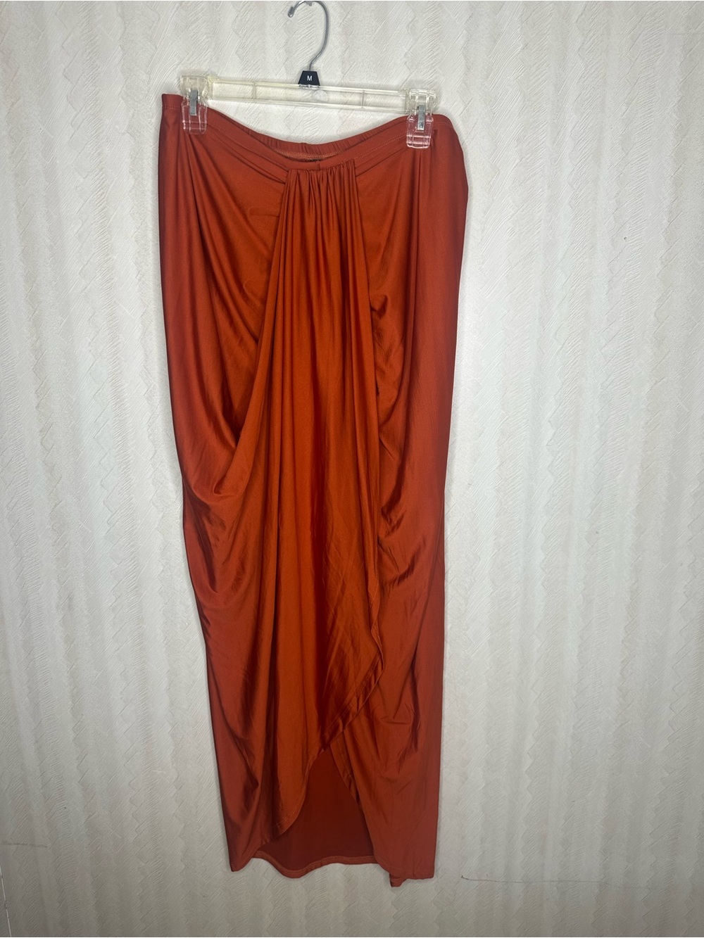 🆕 ❤️ SHEIN maxi skirt Slit Asymmetrical Elastic High Waist Draped size XXL - Picture 4 of 7